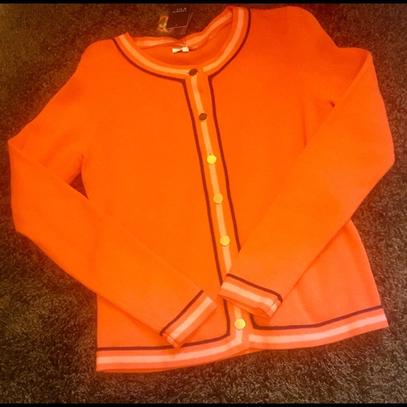 crown & ivy Sweaters - Petite small, orange cardigan by Crown and Ivey